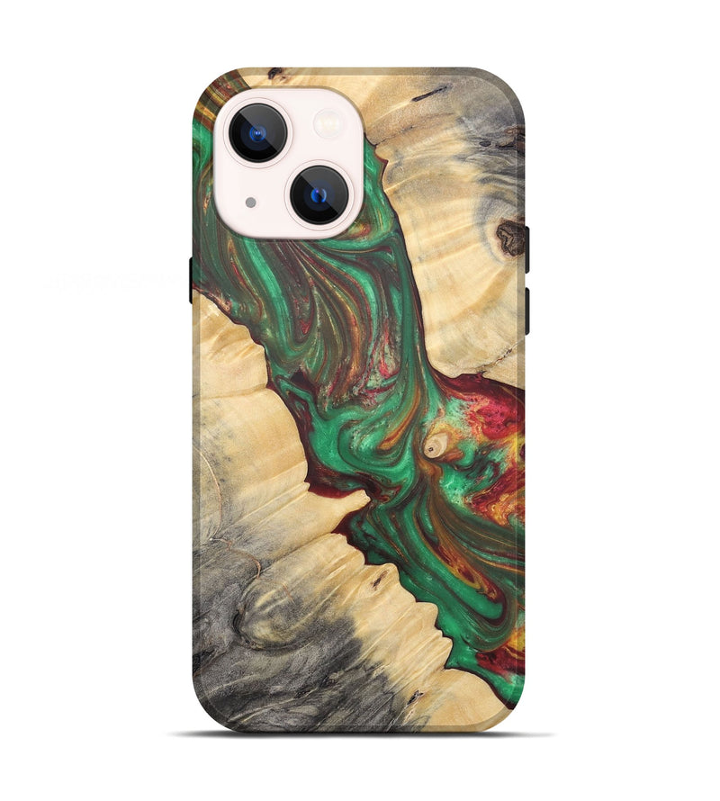 iPhone 13 Wood+Resin Live Edge Phone Case - Latasha (Reggae, 689499)