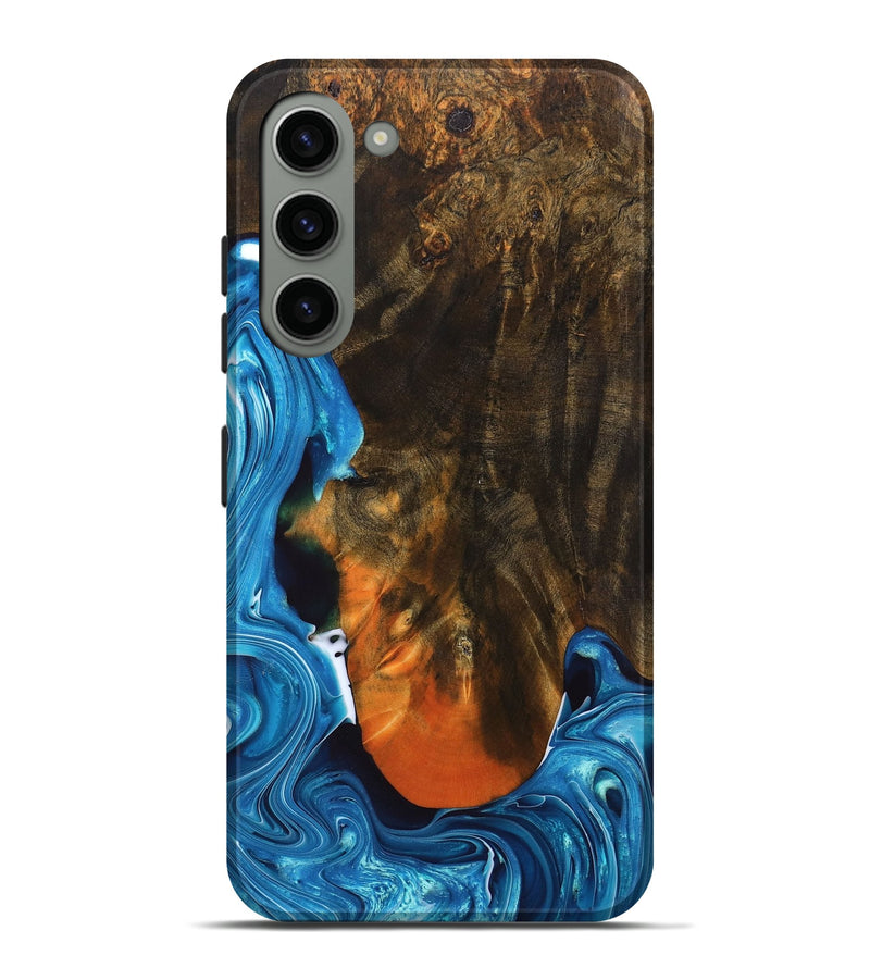 Galaxy S23 Plus Wood+Resin Live Edge Phone Case - Ryder (Blue, 689553)