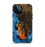 iPhone 12 Pro Wood+Resin Live Edge Phone Case - Ryder (Blue, 689553)