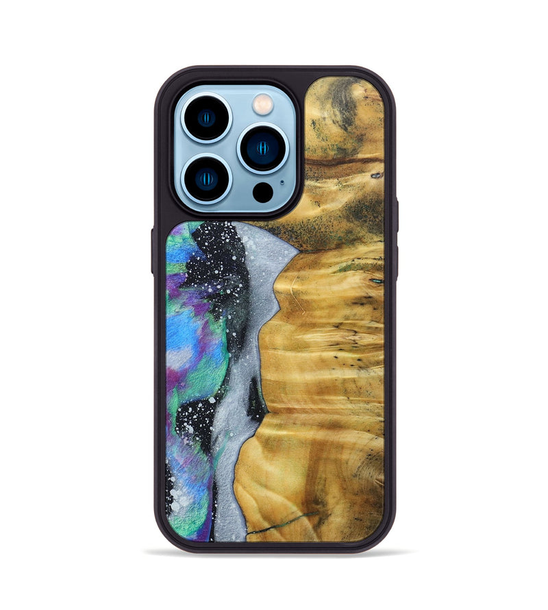 iPhone 14 Pro Wood+Resin Phone Case - Paris (Cosmos, 689597)