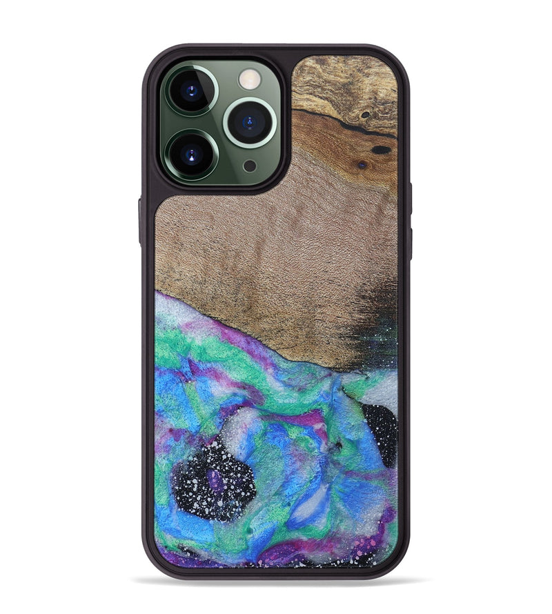 iPhone 13 Pro Max Wood+Resin Phone Case - Victor (Cosmos, 689599)