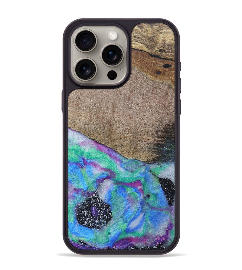 iPhone 15 Pro Max Wood+Resin Phone Case - Victor (Cosmos, 689599)