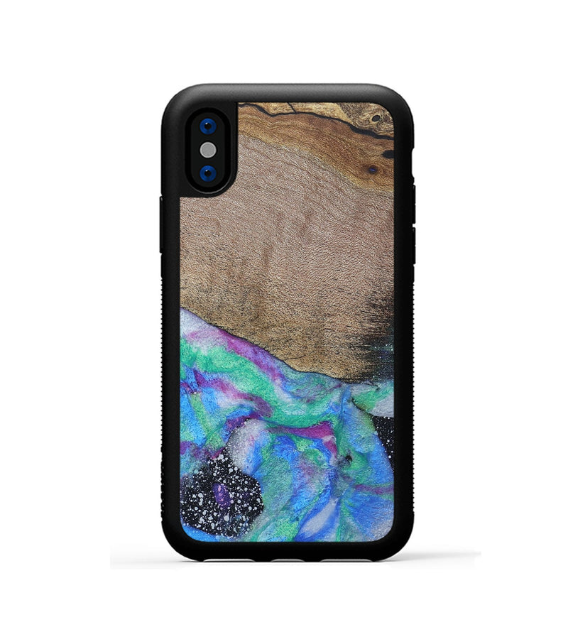 iPhone Xs Wood+Resin Phone Case - Victor (Cosmos, 689599)