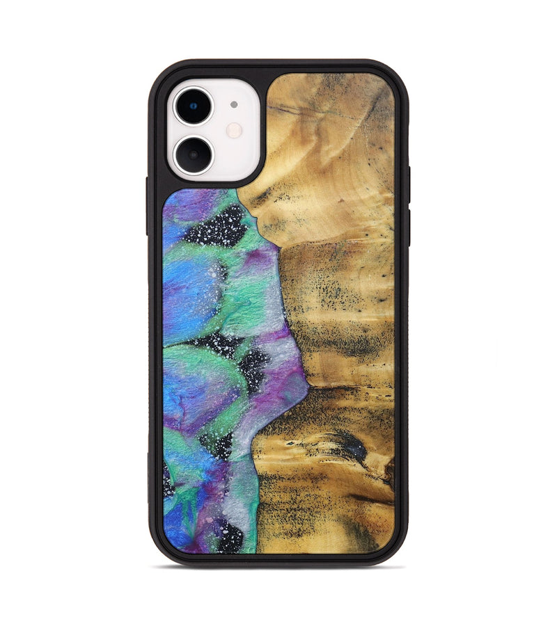iPhone 11 Wood+Resin Phone Case - Jax (Cosmos, 689615)
