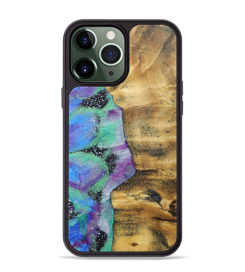 iPhone 13 Pro Max Wood+Resin Phone Case - Jax (Cosmos, 689615)