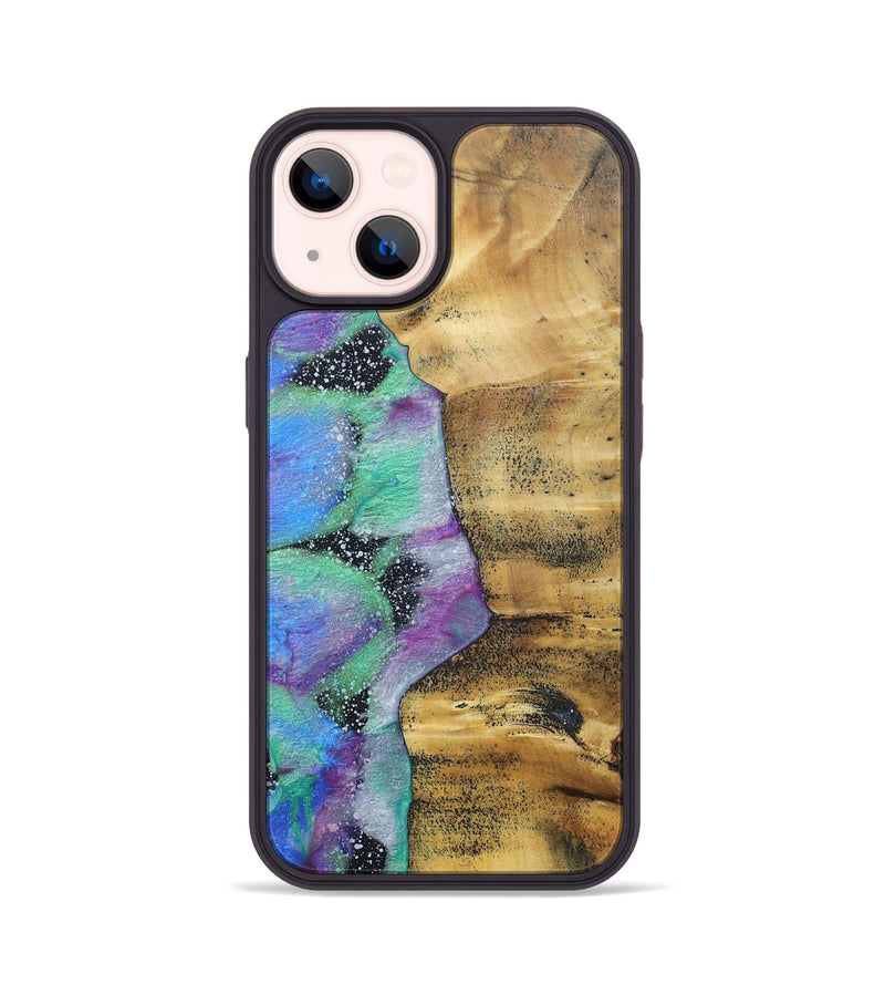 iPhone 14 Wood+Resin Phone Case - Jax (Cosmos, 689615)