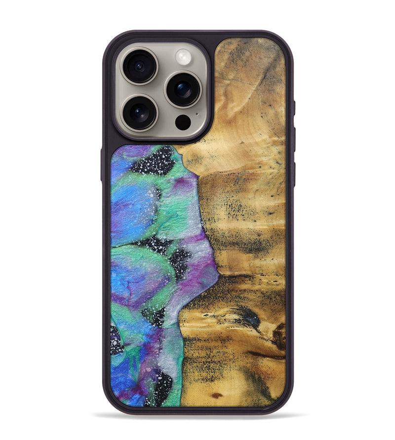 iPhone 15 Pro Max Wood+Resin Phone Case - Jax (Cosmos, 689615)