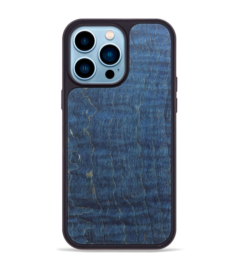 iPhone 14 Pro Max Wood+Resin Phone Case - Sofia (Wood Burl, 689660)