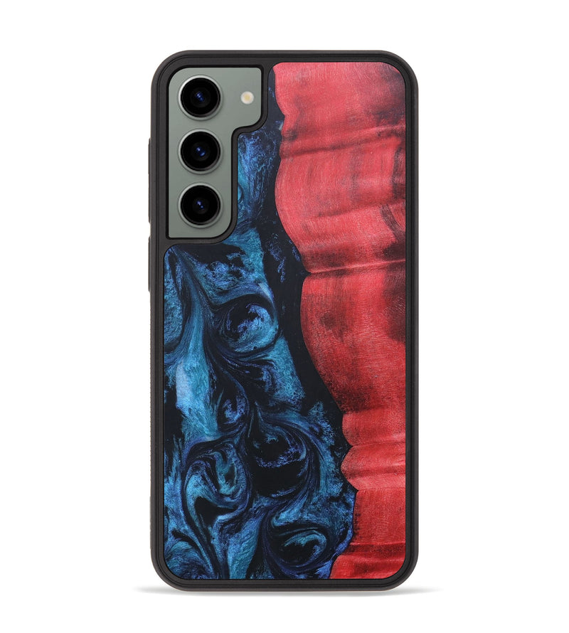 Galaxy S23 Plus Wood+Resin Phone Case - Brendon (Blue, 689695)
