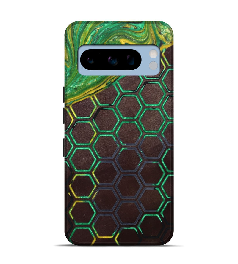 Pixel 8 Pro Wood+Resin Live Edge Phone Case - Khadijah (Reggae, 689773)