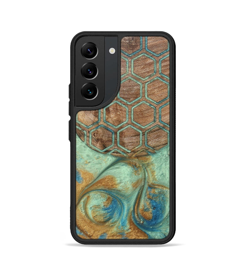 Galaxy S22 Wood+Resin Phone Case - Rocky (Pattern, 689849)