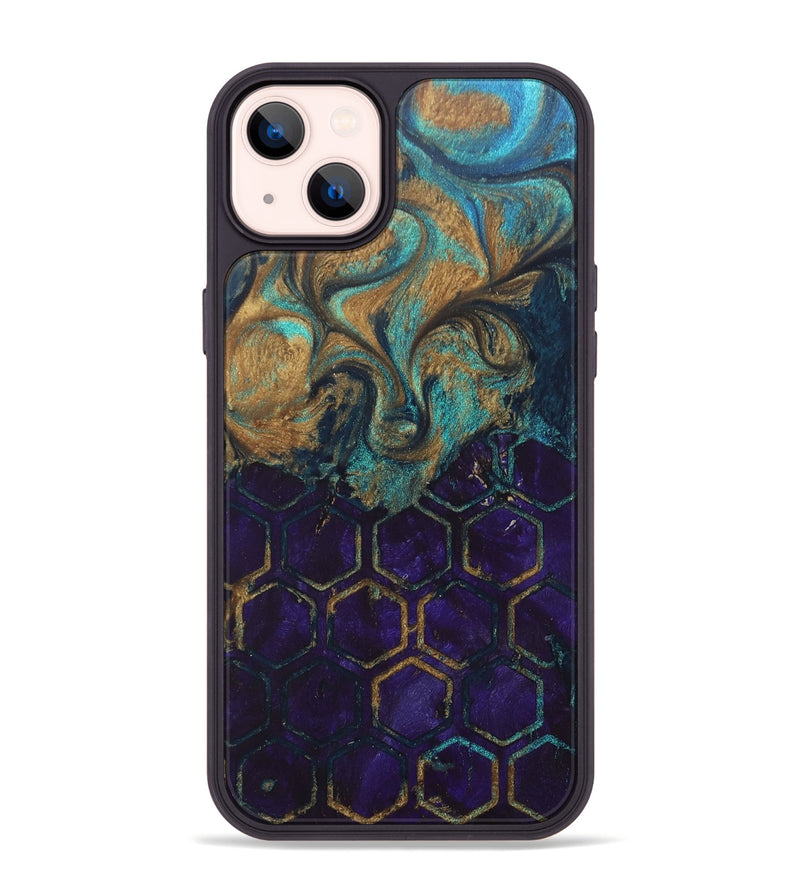 iPhone 14 Plus Wood+Resin Phone Case - Dorothy (Pattern, 689850)