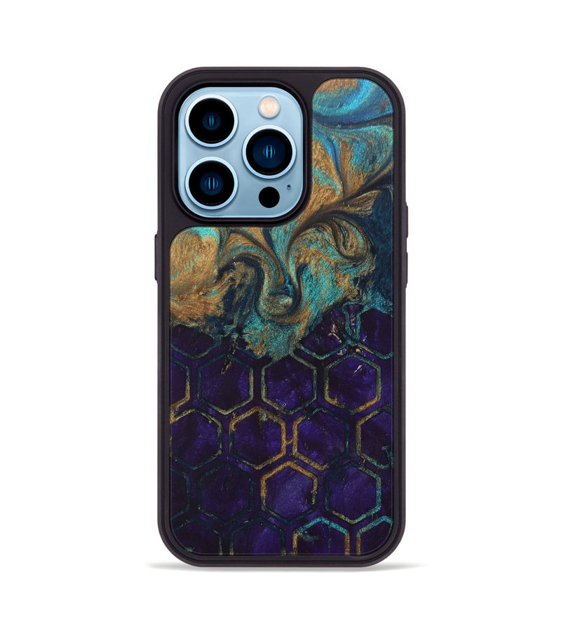 iPhone 14 Pro Wood+Resin Phone Case - Dorothy (Pattern, 689850)
