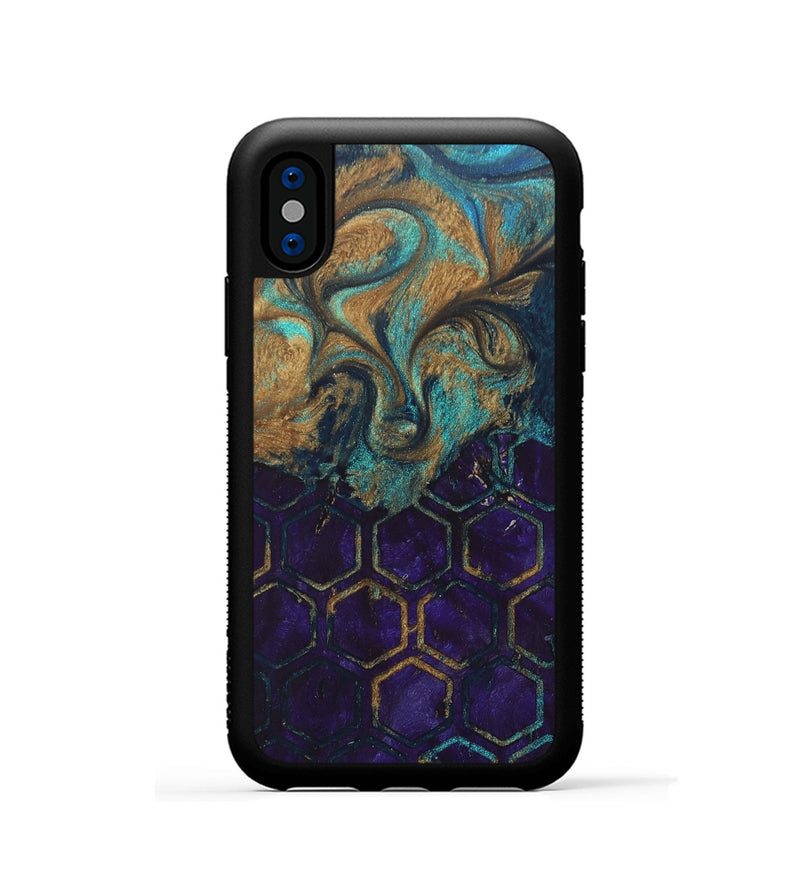 iPhone Xs Wood+Resin Phone Case - Dorothy (Pattern, 689850)