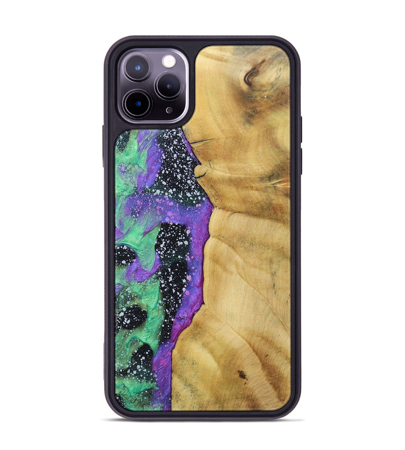 iPhone 11 Pro Max Wood+Resin Phone Case - Estrella (Cosmos, 689862)