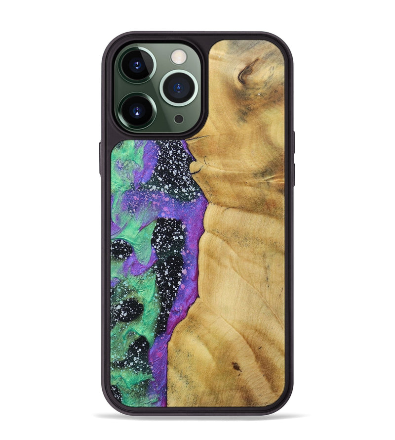 iPhone 13 Pro Max Wood+Resin Phone Case - Estrella (Cosmos, 689862)