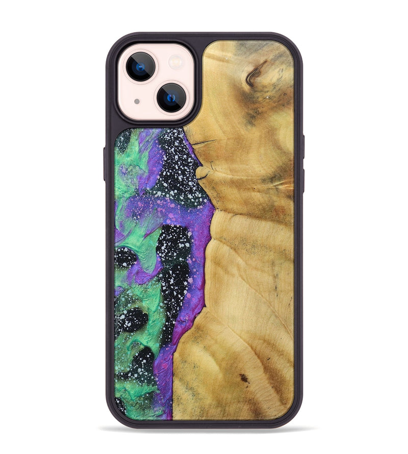 iPhone 14 Plus Wood+Resin Phone Case - Estrella (Cosmos, 689862)