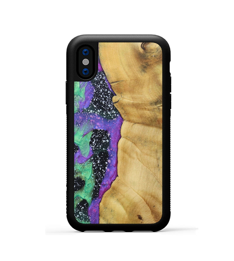 iPhone Xs Wood+Resin Phone Case - Estrella (Cosmos, 689862)