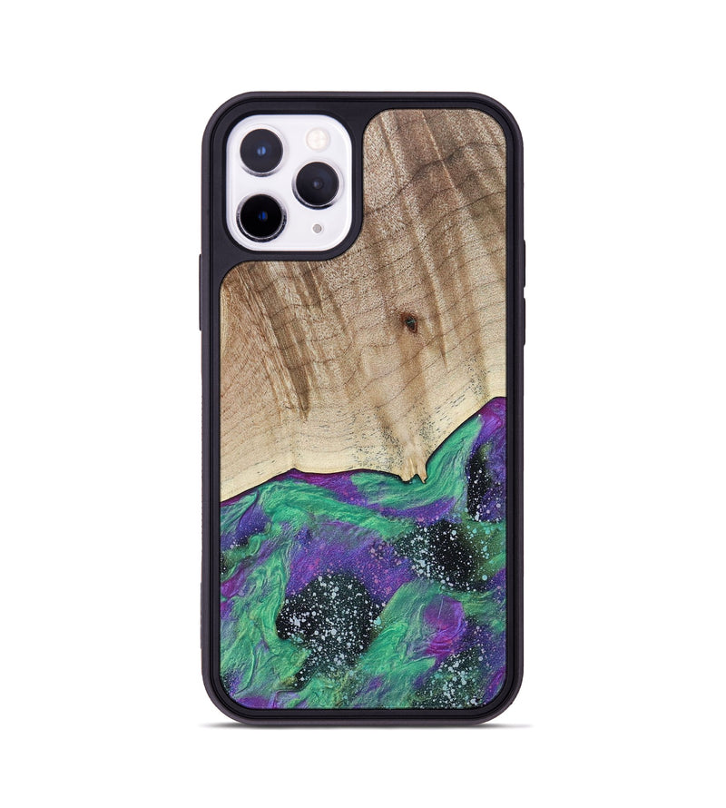 iPhone 11 Pro Wood+Resin Phone Case - Robbie (Cosmos, 689871)