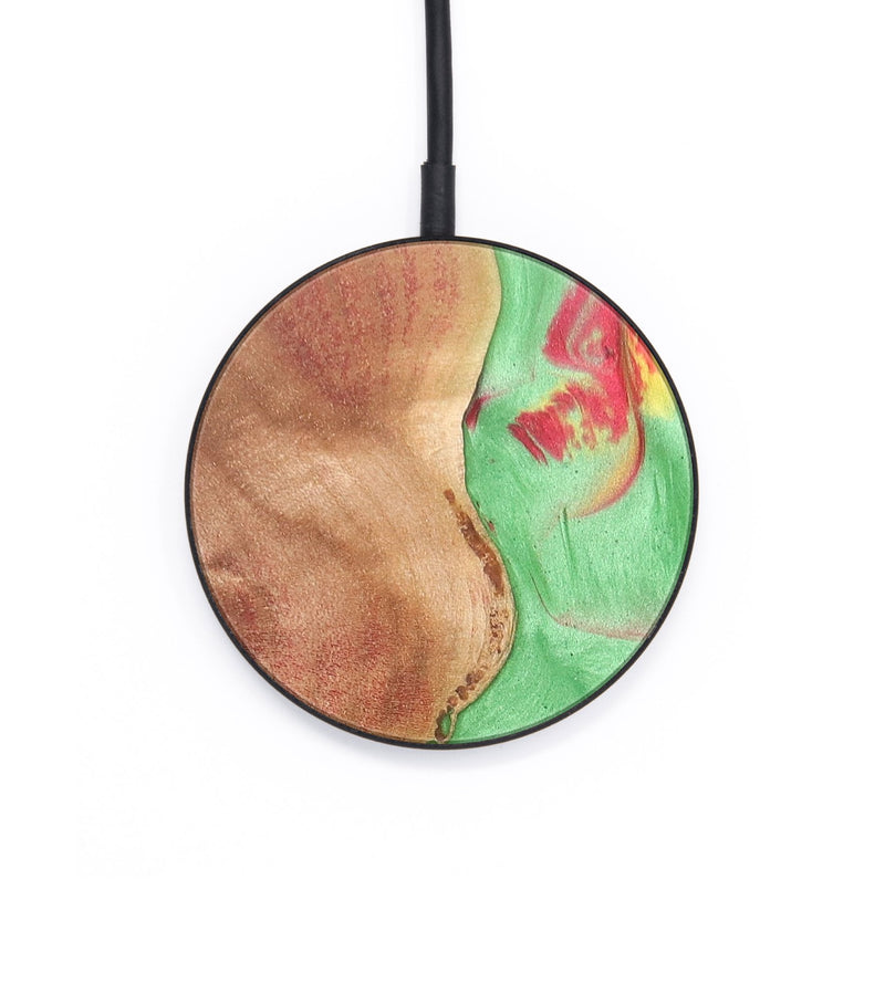 Circle Wood+Resin Wireless Charger - Lauryn (Reggae, 689879)