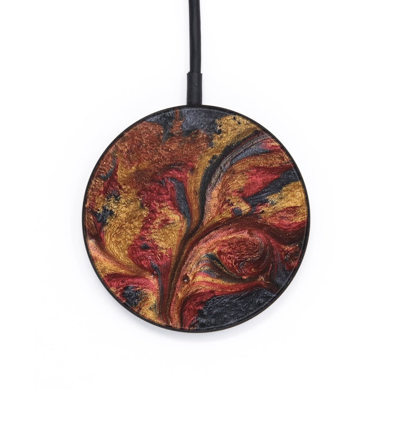 Circle Wood+Resin Wireless Charger - Ismael (Red, 689882)