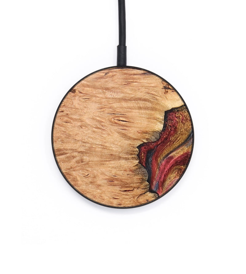 Circle Wood+Resin Wireless Charger - Marcos (Red, 689903)