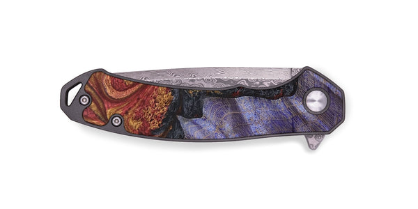 EDC Wood+Resin Pocket Knife - Lara (Red, 689915)