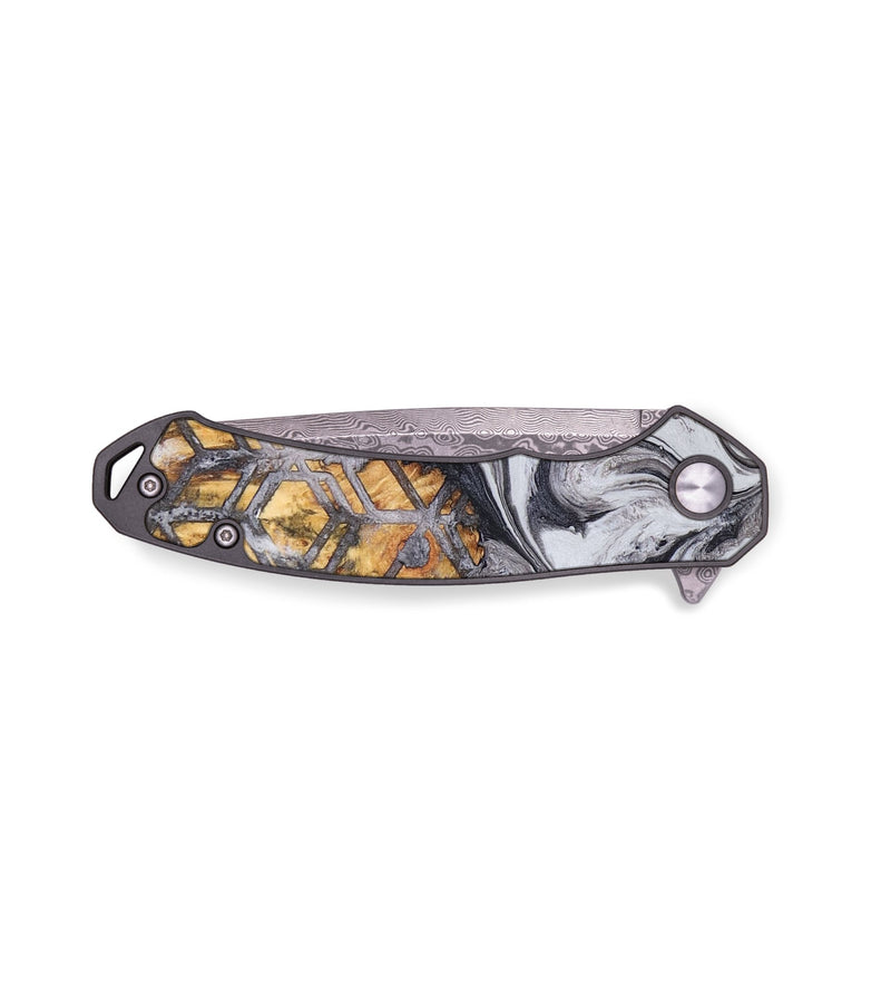EDC Wood+Resin Pocket Knife - Allie (Pattern, 689926)