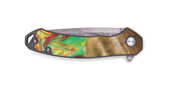 EDC Wood+Resin Pocket Knife - Sherri (Reggae, 689928)