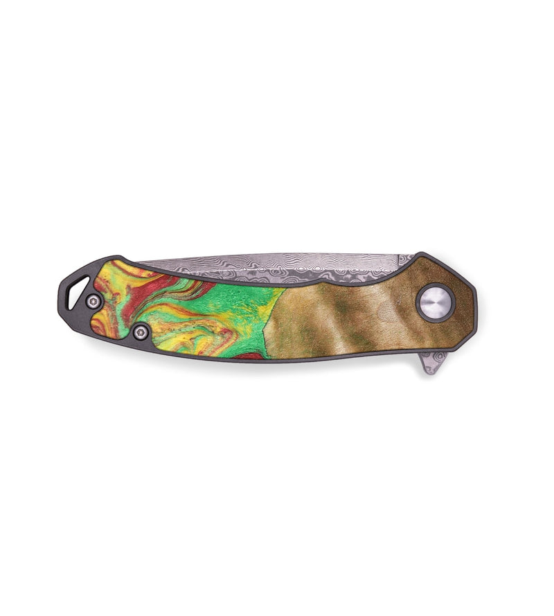 EDC Wood+Resin Pocket Knife - Sherri (Reggae, 689928)