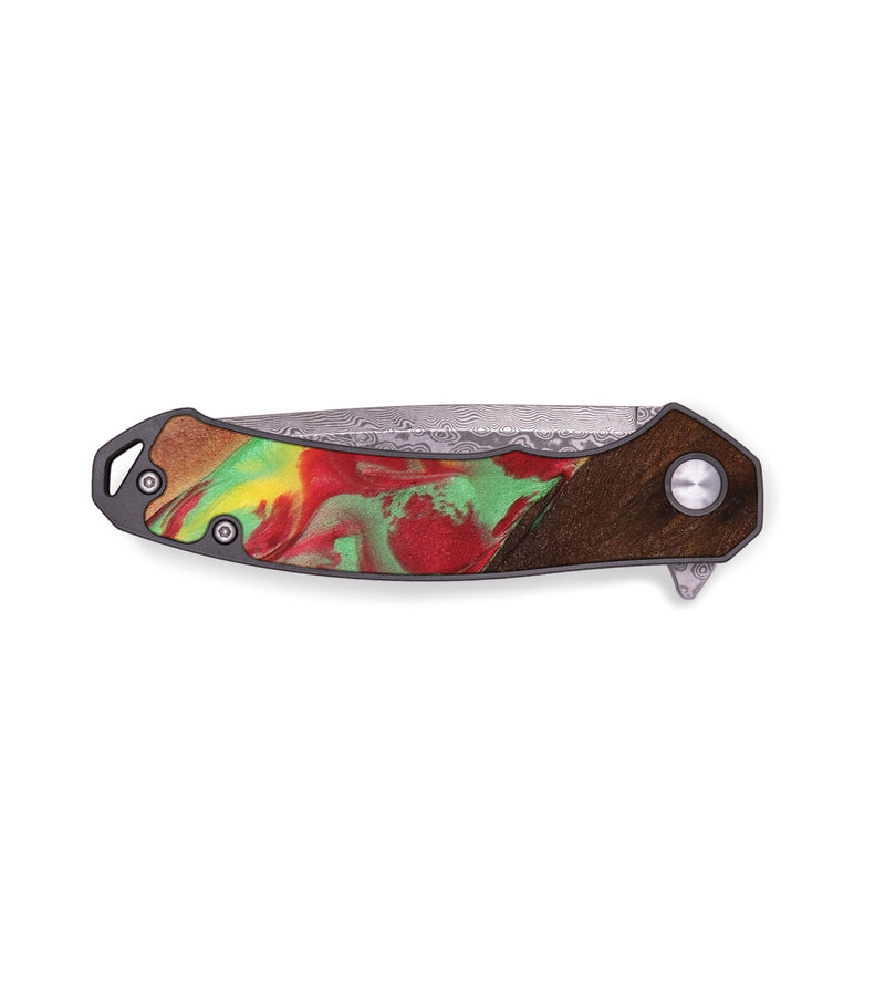 EDC Wood+Resin Pocket Knife - Tasha (Reggae, 689939)