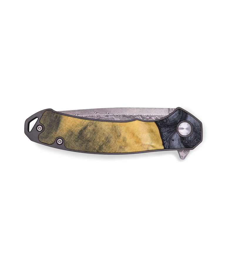 EDC Wood+Resin Pocket Knife - Jewell (Pure Black, 689943)