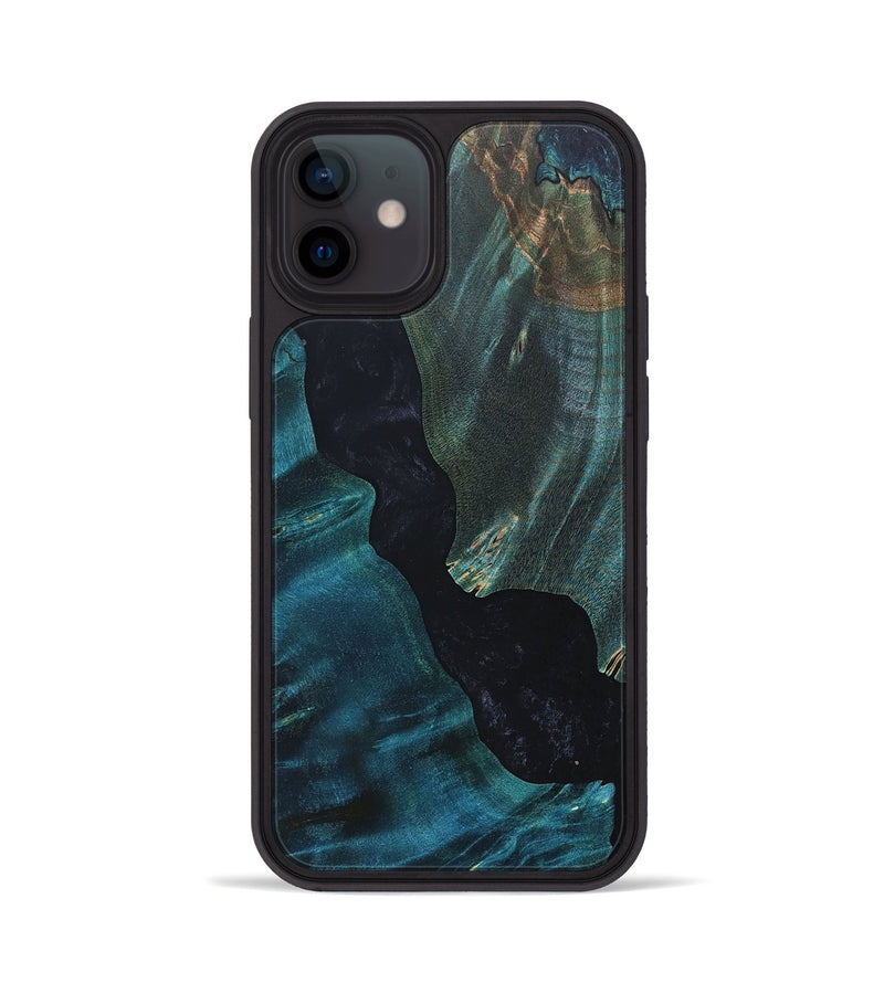 iPhone 12 Wood+Resin Phone Case - Crew (Pure Black, 690072)
