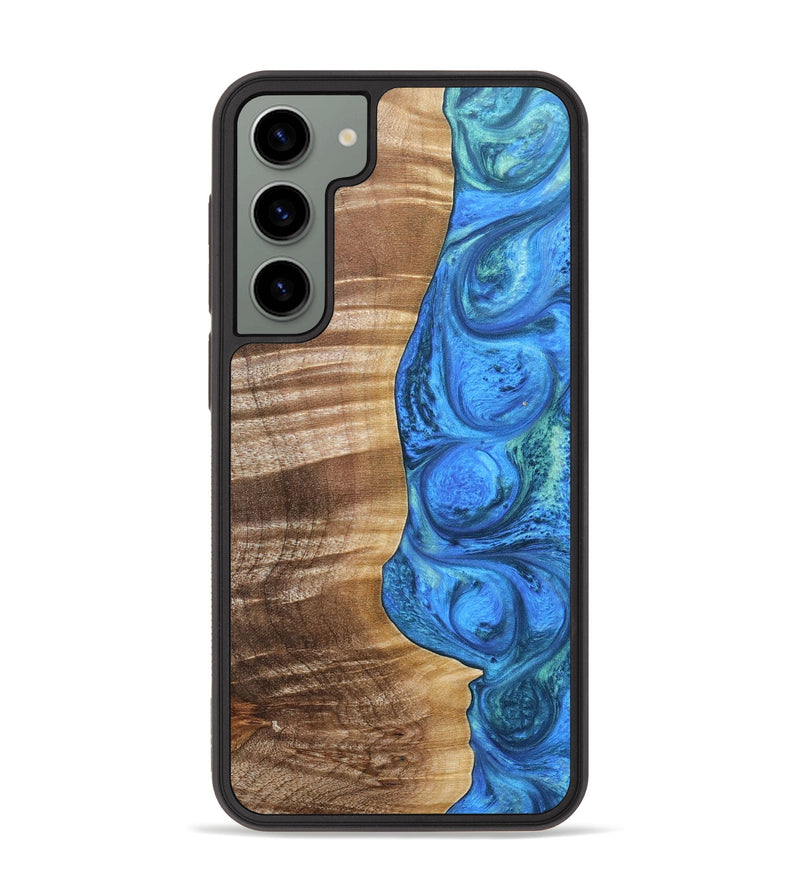 Galaxy S23 Plus Wood+Resin Phone Case - Taylor (Blue, 690149)
