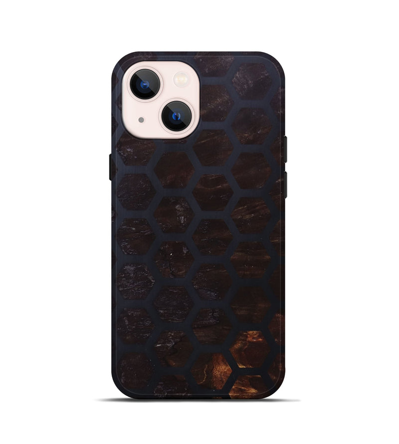 iPhone 13 mini Wood+Resin Live Edge Phone Case - Maisie (Pattern, 690171)
