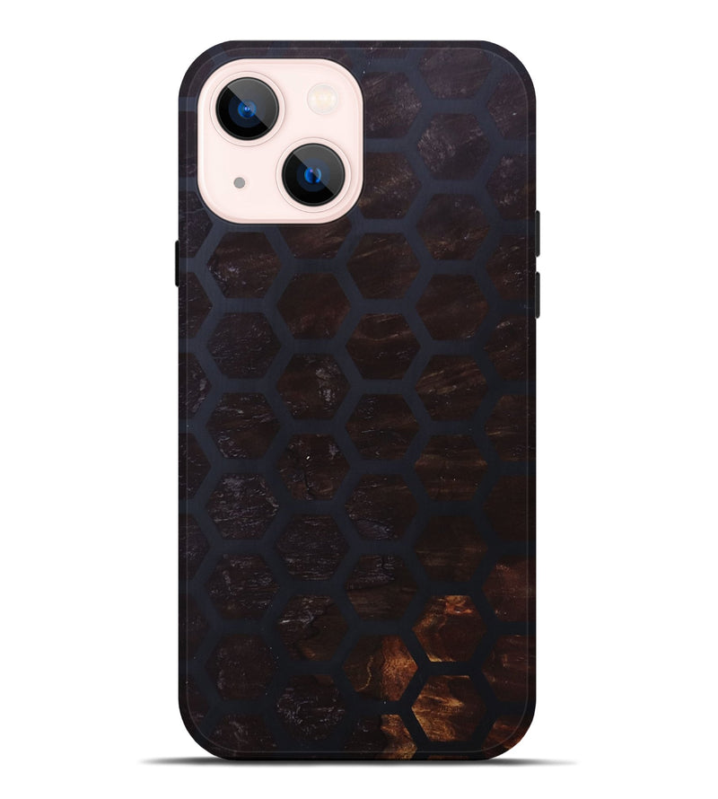 iPhone 14 Plus Wood+Resin Live Edge Phone Case - Maisie (Pattern, 690171)