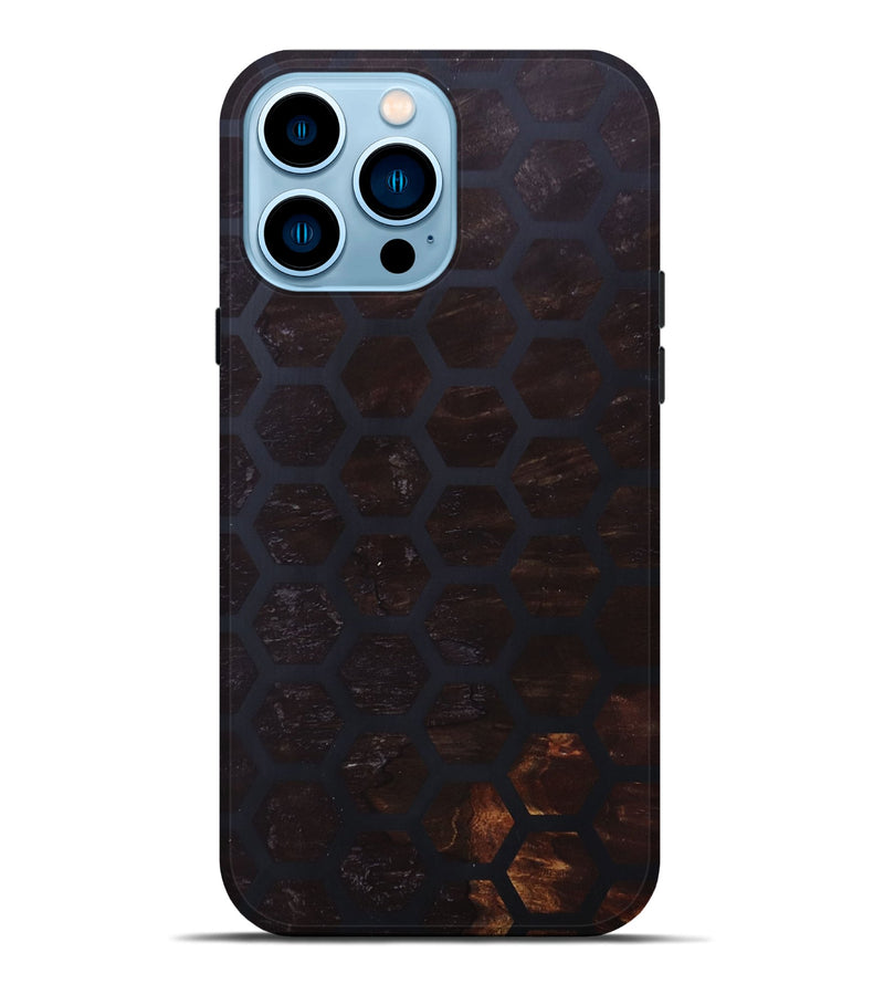 iPhone 14 Pro Max Wood+Resin Live Edge Phone Case - Maisie (Pattern, 690171)