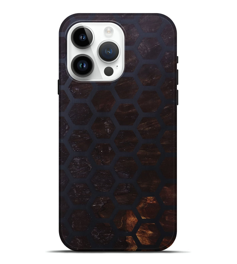 iPhone 15 Pro Max Wood+Resin Live Edge Phone Case - Maisie (Pattern, 690171)