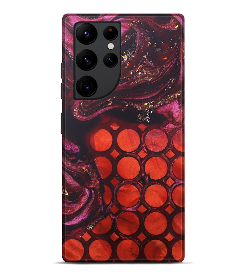 Galaxy S22 Ultra Wood+Resin Live Edge Phone Case - Krystle (Pattern, 690179)
