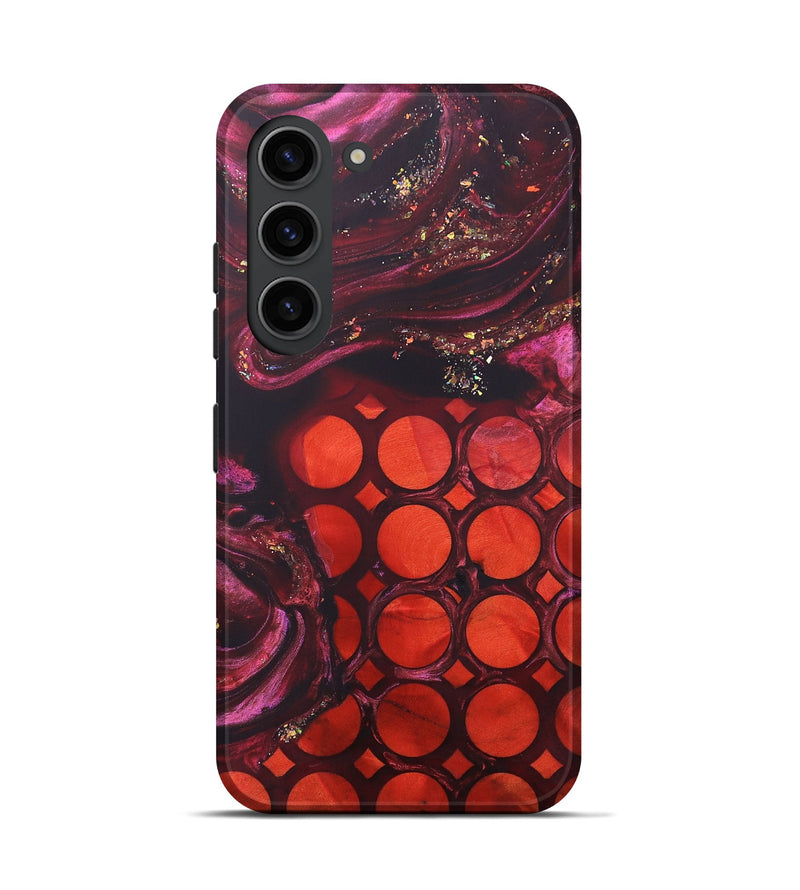 Galaxy S23 Wood+Resin Live Edge Phone Case - Krystle (Pattern, 690179)