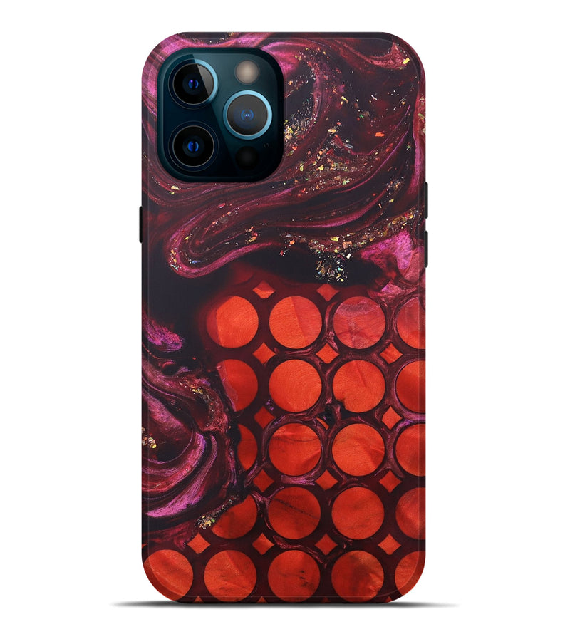 iPhone 12 Pro Max Wood+Resin Live Edge Phone Case - Krystle (Pattern, 690179)