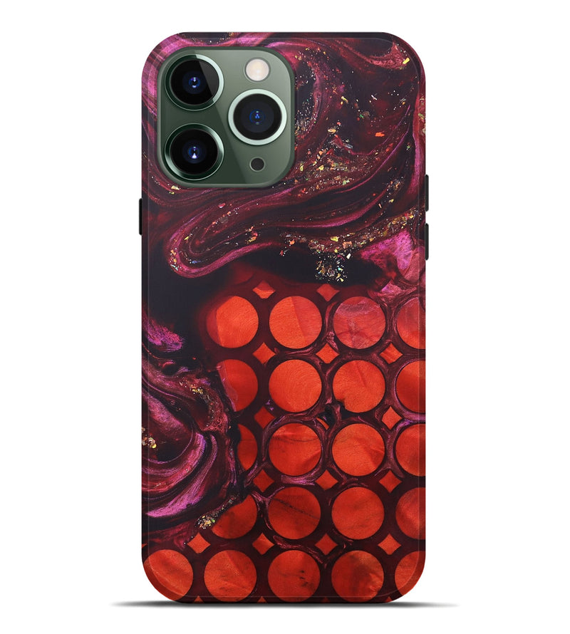iPhone 13 Pro Max Wood+Resin Live Edge Phone Case - Krystle (Pattern, 690179)