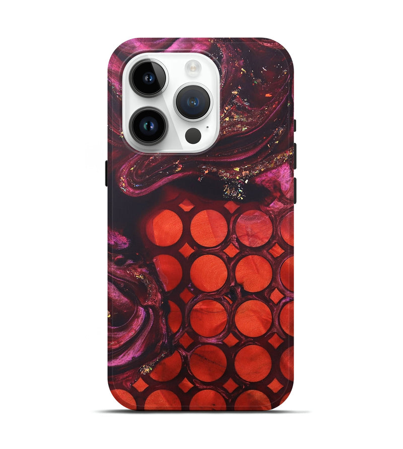 iPhone 15 Pro Wood+Resin Live Edge Phone Case - Krystle (Pattern, 690179)