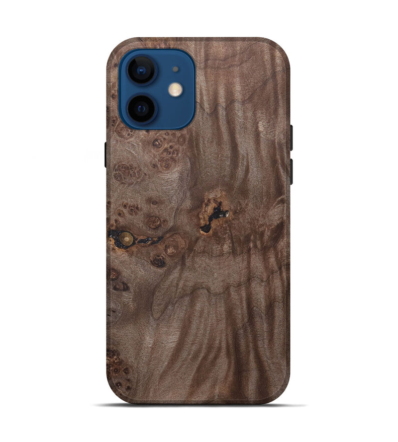 iPhone 12 Wood+Resin Live Edge Phone Case - Crew (Wood Burl, 690187)