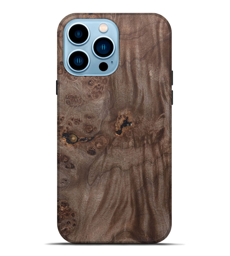 iPhone 14 Pro Max Wood+Resin Live Edge Phone Case - Crew (Wood Burl, 690187)