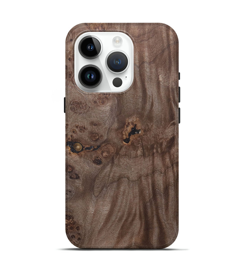 iPhone 15 Pro Wood+Resin Live Edge Phone Case - Crew (Wood Burl, 690187)