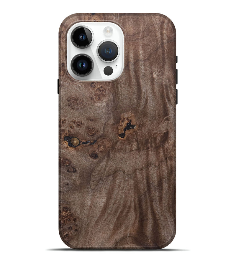 iPhone 15 Pro Max Wood+Resin Live Edge Phone Case - Crew (Wood Burl, 690187)