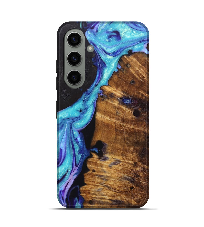 Galaxy S24 Wood+Resin Live Edge Phone Case - Brenda (Purple, 690291)