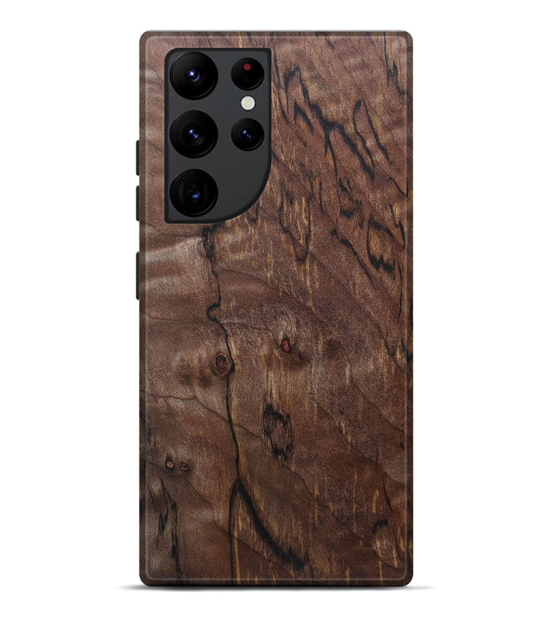 Galaxy S22 Ultra Wood+Resin Live Edge Phone Case - Jade (Wood Burl, 690319)