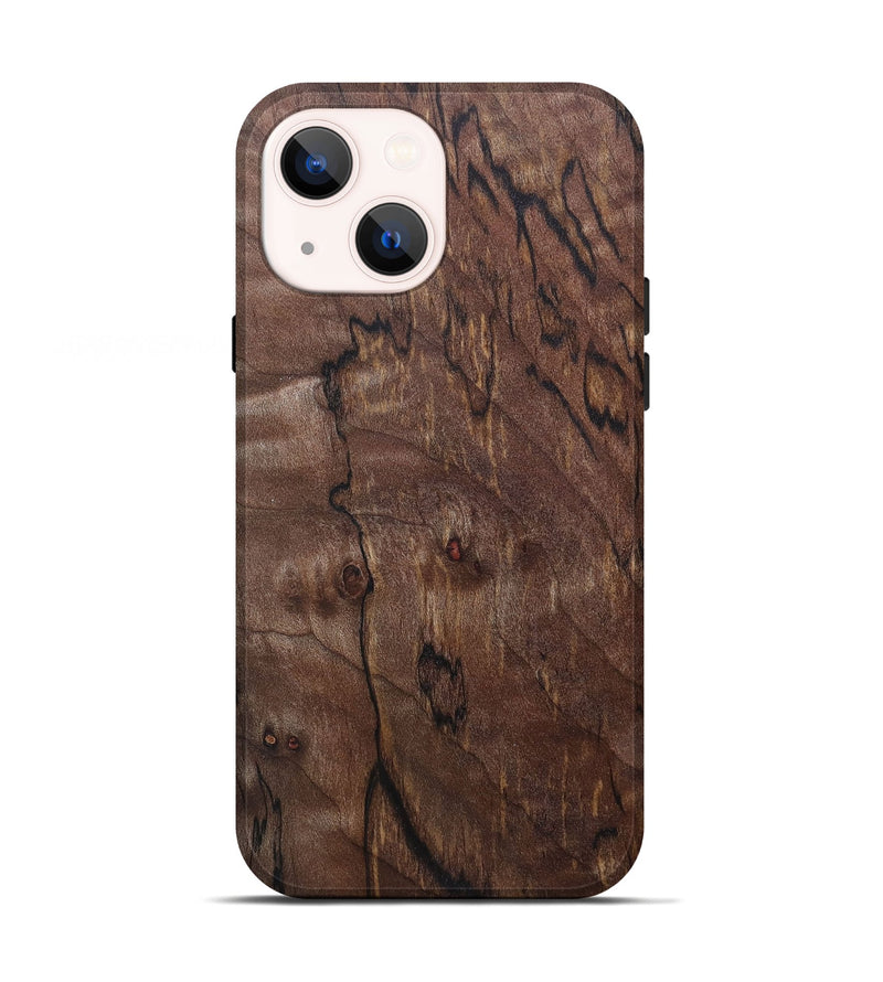 iPhone 13 Wood+Resin Live Edge Phone Case - Jade (Wood Burl, 690319)